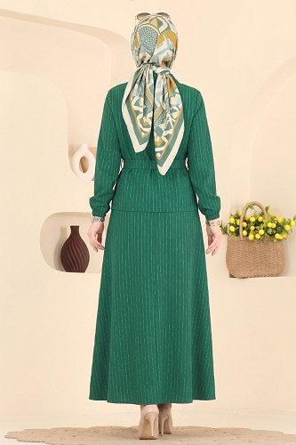 moda selvim طقم أخضر 102NZRK1200 - Thumbnail