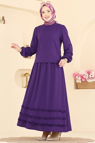 moda selvim Combined 103NZRK1200 Purple - Thumbnail