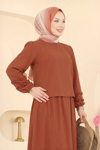 moda selvim طقم قرميدي 103NZRK1200 - Thumbnail