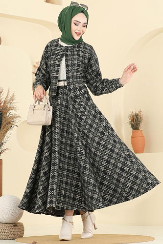 moda selvim طقم اخضر عفني 1041BRZ597 - Thumbnail