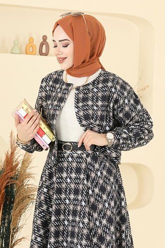 moda selvim طقم بيج 1041BRZ597 - Thumbnail