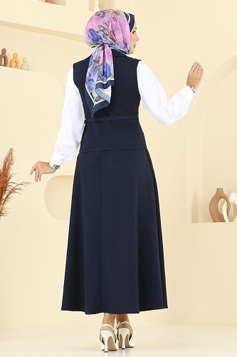 moda selvim طقم كحلي 1053MP806 - Thumbnail