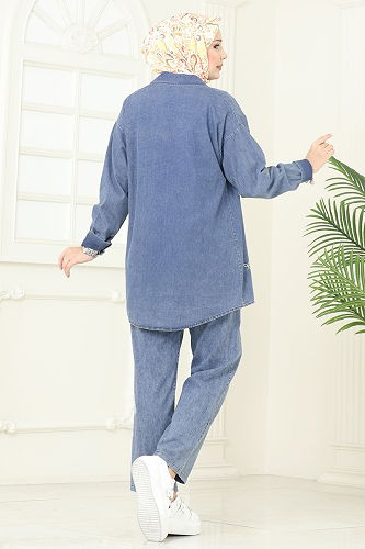 moda selvim Combined 107ZNE1011 Light Denim - Thumbnail