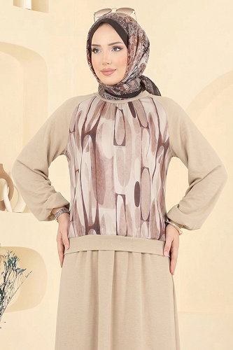 moda selvim Combined 109NZRK1200 Cream - Thumbnail