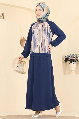 moda selvim Combined 109NZRK1200 Navy Blue - Thumbnail
