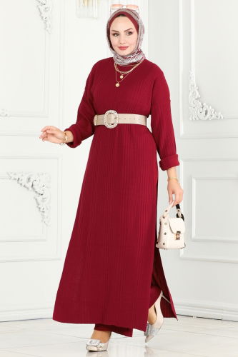 moda selvim Combined 1101HBS856 Burgundy - Thumbnail