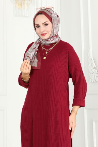 moda selvim Combined 1101HBS856 Burgundy - Thumbnail