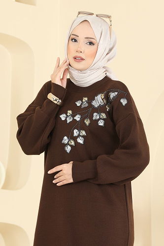 moda selvim طقم بني 1101MT581 - Thumbnail