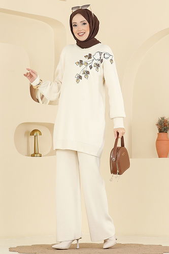 moda selvim طقم بيج 1101MT581 - Thumbnail