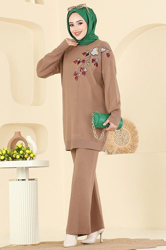 moda selvim طقم بيج 1101MT581 - Thumbnail