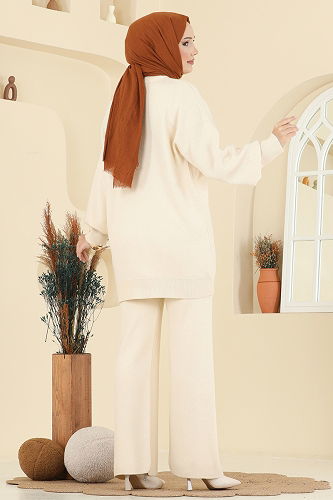 moda selvim طقم بيج 1106MT581 - Thumbnail