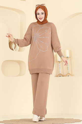 moda selvim طقم بيج 1108MT581 - Thumbnail