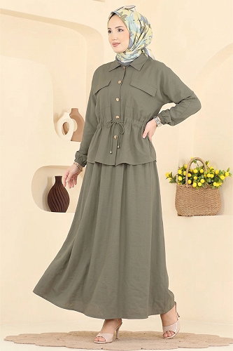 moda selvim Combined 114NZRK1200 Light Khaki - Thumbnail