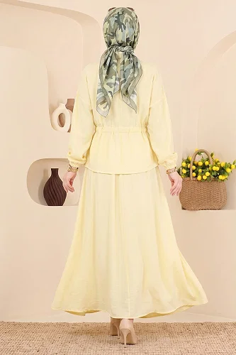 moda selvim Combined 114NZRK1200 Light Lemon Yellow - Thumbnail