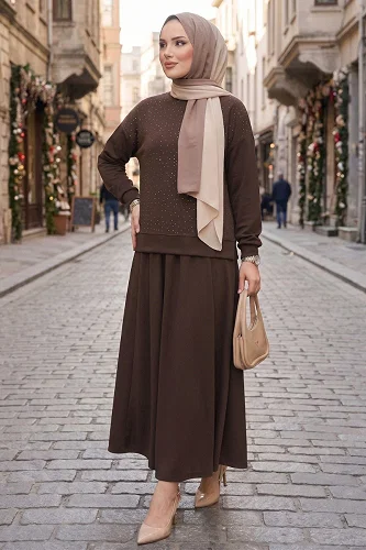 moda selvim Combined 115NZRK1200 Brown - Thumbnail