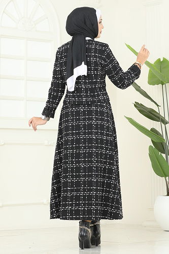 moda selvim طقم أسود 1180S324 - Thumbnail