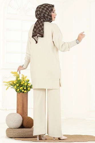 moda selvim طقم بيج 1209MT581 - Thumbnail