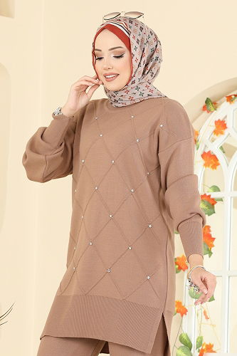 moda selvim طقم بيج 1209MT581 - Thumbnail