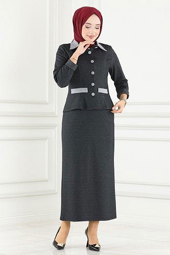 moda selvim Combined 121DVL817 Anthracite & Light Gray - Thumbnail