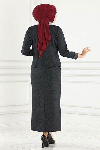 moda selvim Combined 121DVL817 Anthracite & Light Gray - Thumbnail