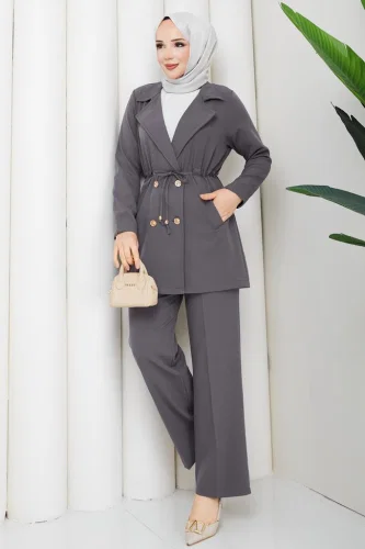 M.P. - طقم رمادي غامق 1233MP806