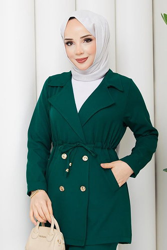 moda selvim طقم زيتي 1233MP806 - Thumbnail