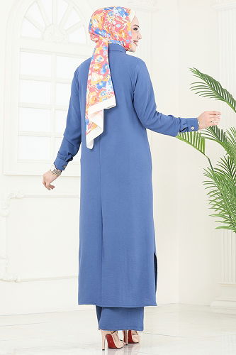 moda selvim طقم ازرق 1251BM387 - Thumbnail