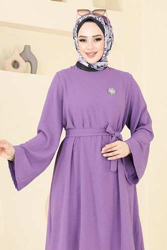 moda selvim Combined 1252BM387 Dark Lilac - Thumbnail