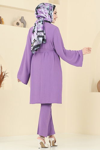 moda selvim Combined 1252BM387 Dark Lilac - Thumbnail
