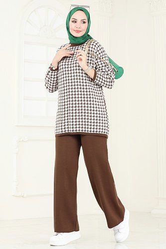 moda selvim Combined 12568KL398 Brown - Thumbnail