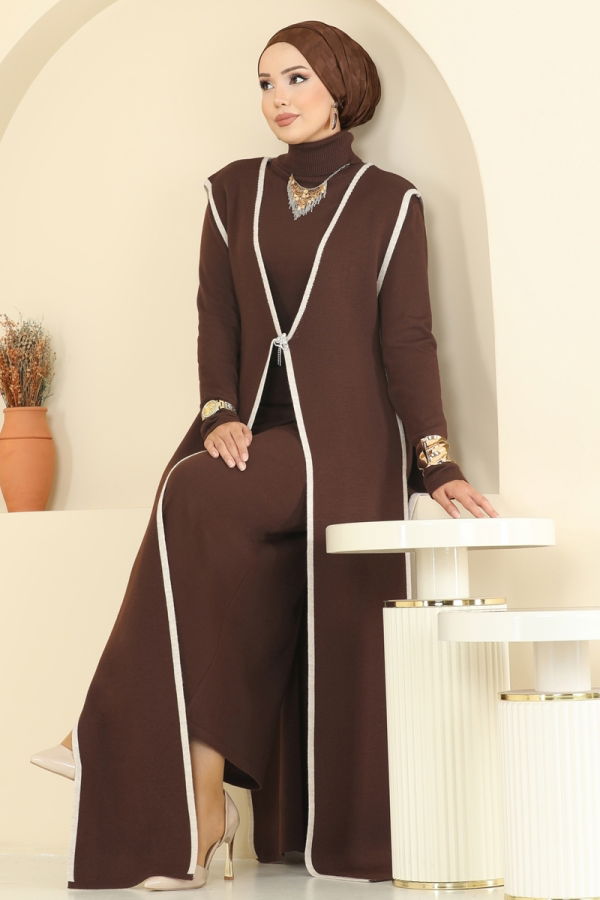 Modaselvim خصم صافٍ20%+20% في سلة التسوق طقم بني 12609KL398