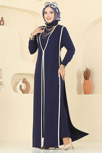moda selvim Combined 12609KL398 Navy Blue - Thumbnail
