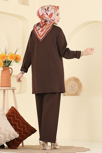 moda selvim Combined 12611KL398 Brown - Thumbnail