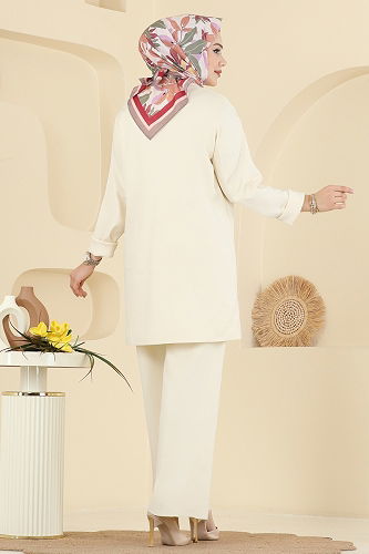 moda selvim طقم سكري 12611KL398 - Thumbnail