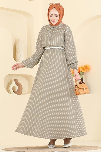 moda selvim طقم بيج غامق 126NZRK1200 - Thumbnail