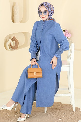 moda selvim Combined 1308ANT466 Light Denim - Thumbnail