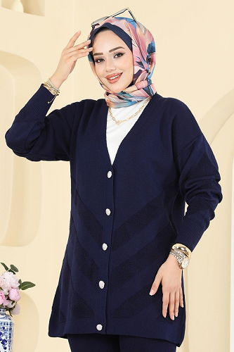 moda selvim طقم كحلي 1314MT581 - Thumbnail