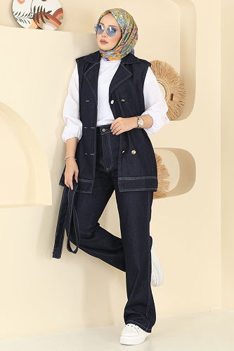 moda selvim Combined 1334ANT466 Dark Denim - Thumbnail