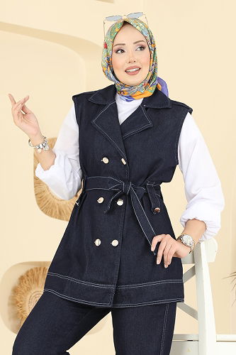 moda selvim Combined 1334ANT466 Dark Denim - Thumbnail