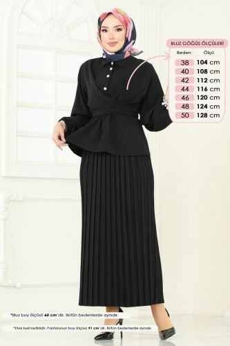 moda selvim Combined 1334MP806 Black - Thumbnail