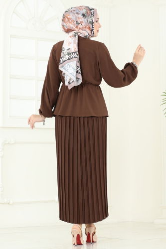 moda selvim Combined 1334MP806 Brown - Thumbnail