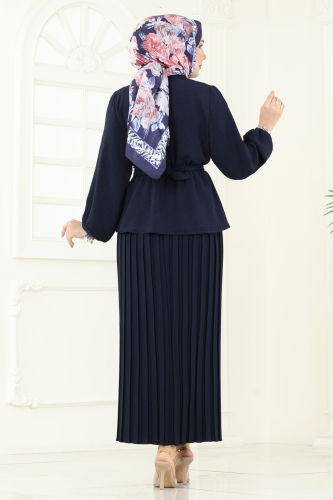 moda selvim طقم كحلي 1334MP806 - Thumbnail