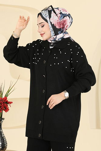 moda selvim طقم أسود 1335MT581 - Thumbnail