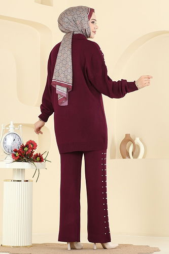 moda selvim Combined 1335MT581 Burgundy - Thumbnail