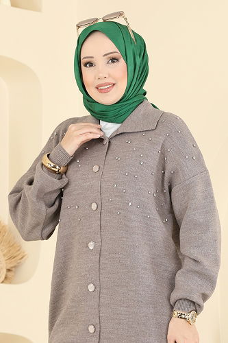 moda selvim طقم بيج غامق 1335MT581 - Thumbnail