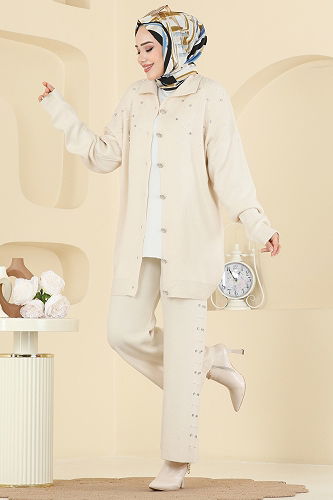 moda selvim طقم بيج 1335MT581 - Thumbnail