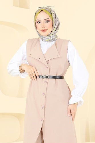 moda selvim طقم بيج 1349MP806 - Thumbnail