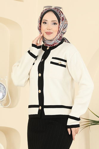 moda selvim طقم اسود سكري 1355MT581 - Thumbnail