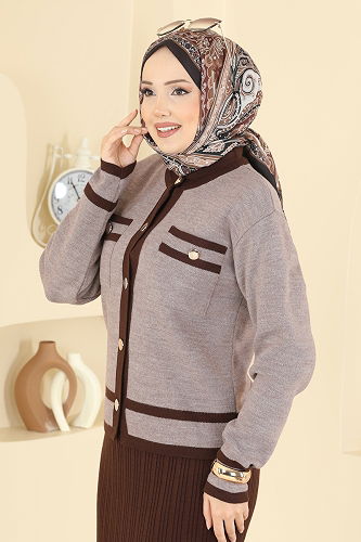 moda selvim Combined 1355MT581 Brown&Dark Vision - Thumbnail