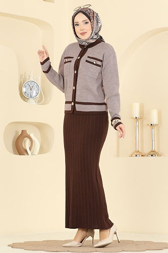 moda selvim Combined 1355MT581 Brown&Dark Vision - Thumbnail